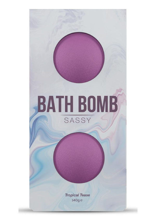 Dona Sassy Fragrance Bath Bomb Tropical Tease 2 Per Box