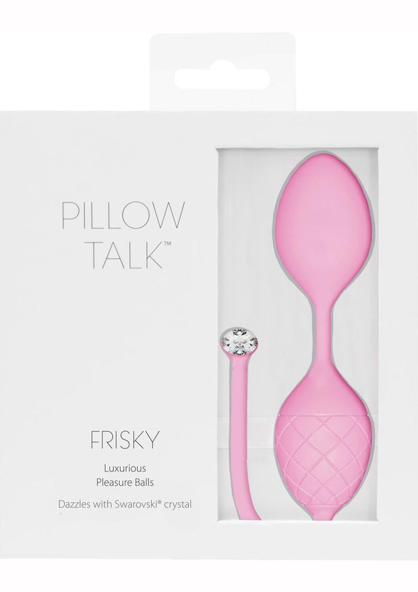 Pillow Talk Luxurious Pleasure Balls Silicone Kegel Balls- Pink