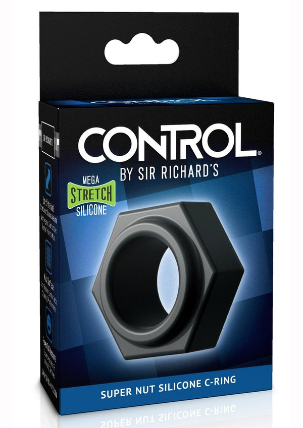 Sir Richard's Control Super Nut Silicone Cock Ring - Black