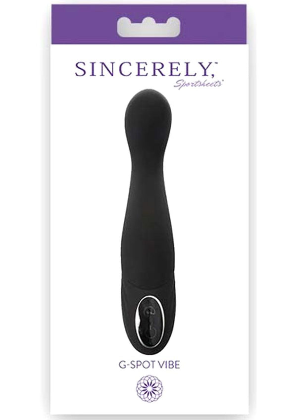 Sincerely Sportsheets G-Spot Vibe Silicone Black