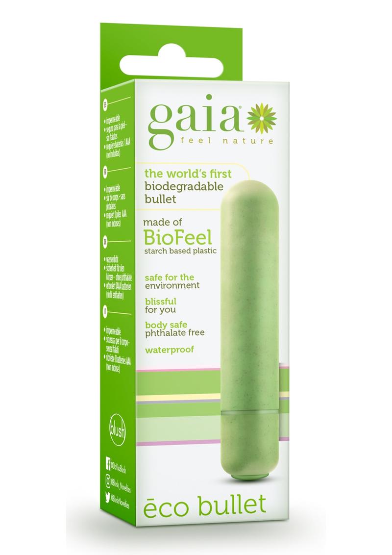 Gaia 1 Speed Eco Bullet Biodegradable Waterproof Green 3.5 Inch