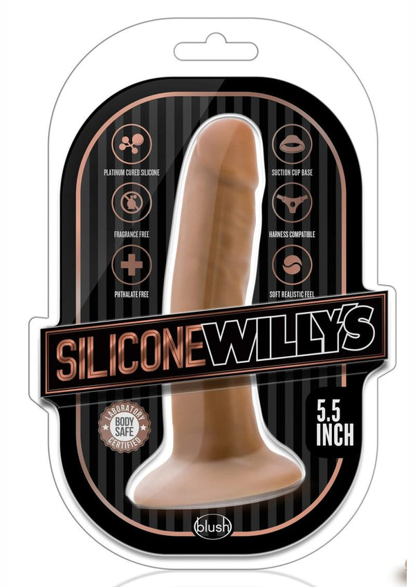 Silicone Willy'S Silicone Dildo 5.5In - Caramel