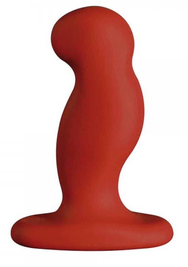 Nexus G-Play+M Rechargeable Silicone G-Spot and P-Spot Vibrator - Medium - Red