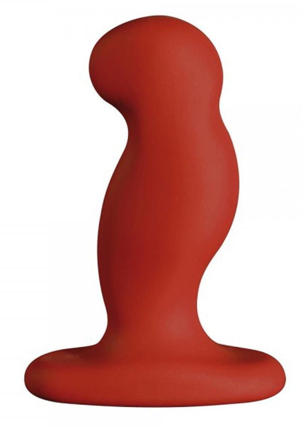 Nexus G-Play+L Rechargeable Silicone G-Spot And P-Spot Vibrator - Large - Red