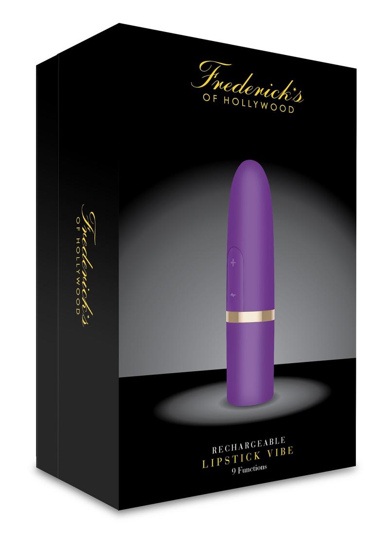 Fredericks'S Of Hollywood Usb Rechargeable Lipstick Vibe Silicone Splash Proof Purple