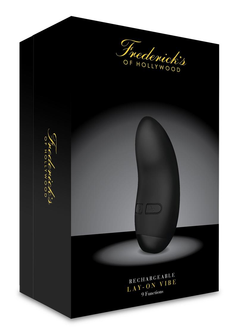 Fredericks'S Of Hollywood Usb Rechargeable Come Lay-On Vibrator Silicone Splash Proof Black