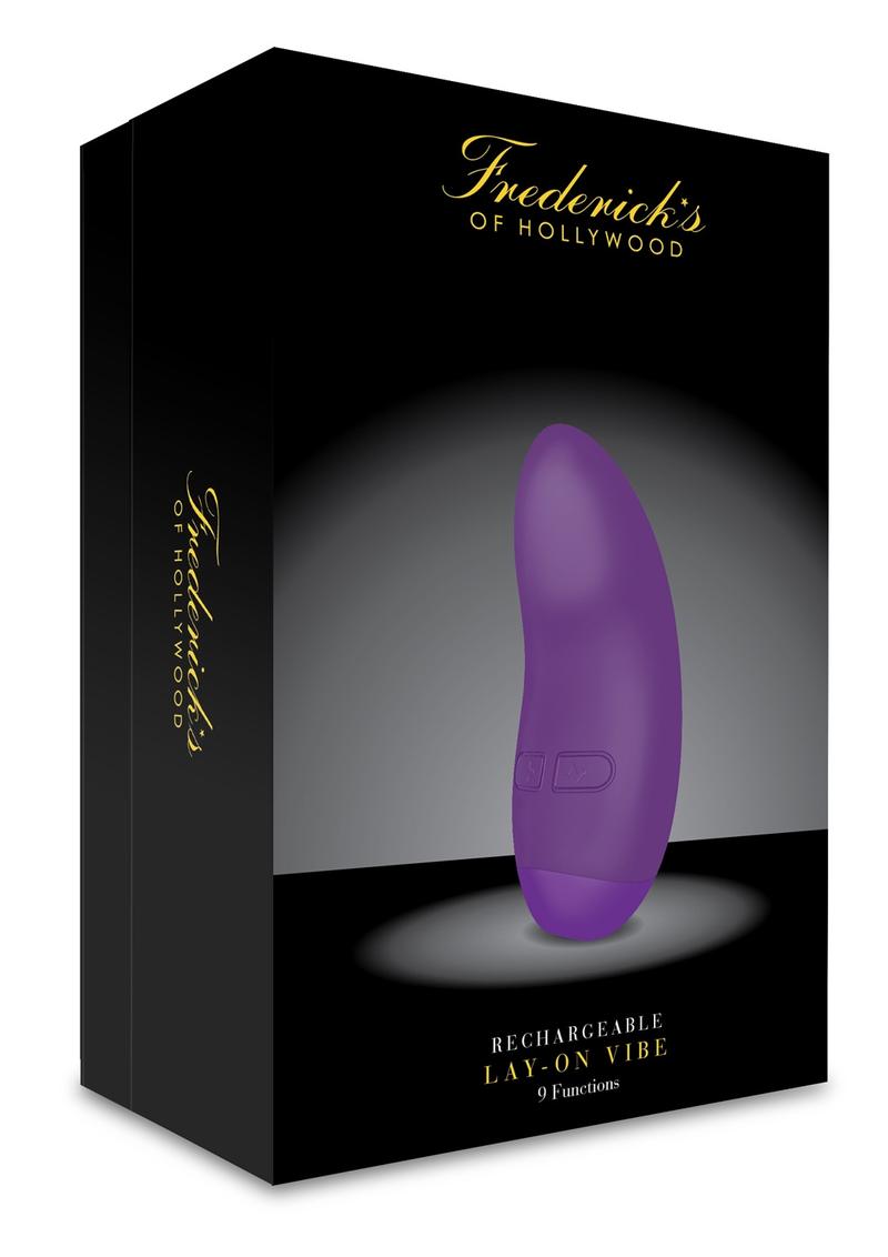 Fredericks'S Of Hollywood Usb Rechargeable Come Lay-On Vibrator Silicone Splash Proof Purple