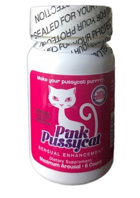 Pink Pussycat Sensual Enhancement Pills 6 Counts Per Bottle