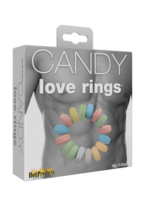 Sweet & Sexy Candy Love Rings 3 Each Per Pack
