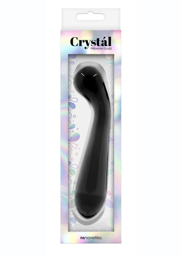 Crystal G-Spot Wand Premium Glass - Charcoal