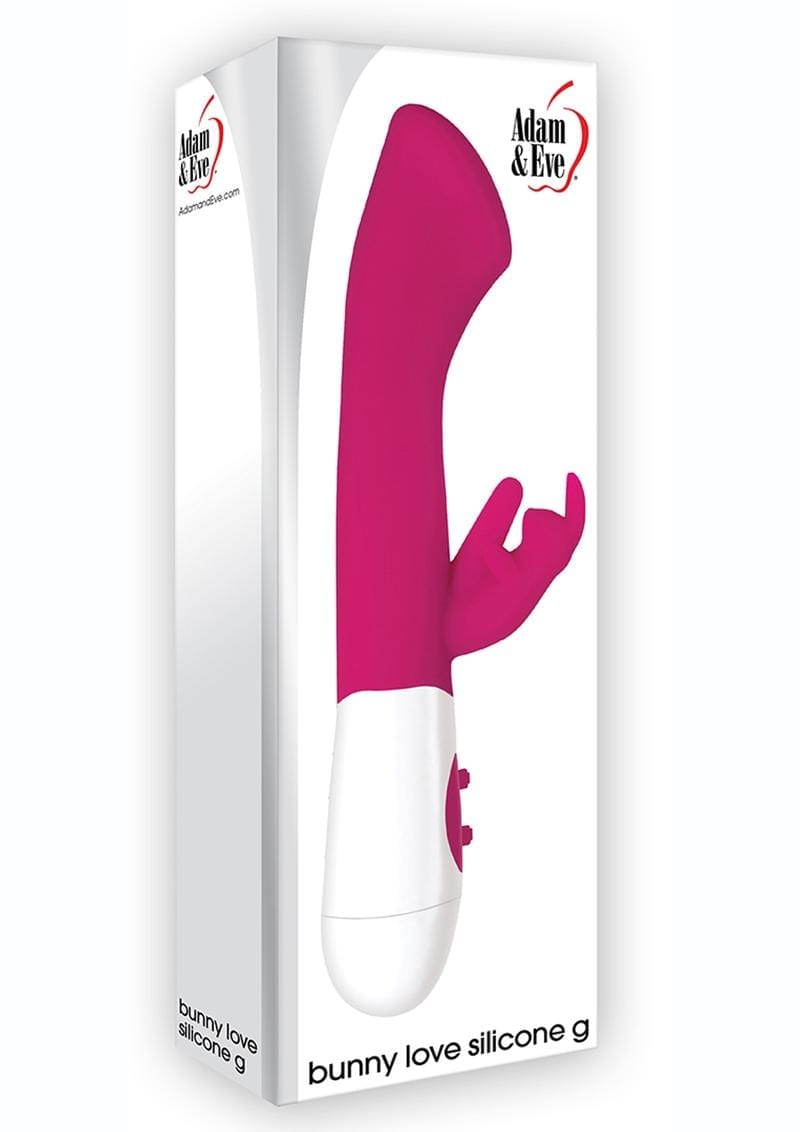Adam & Eve Bunny Love Silicong G Rabbit Vibrator Waterproof Pink 7.5 Inches