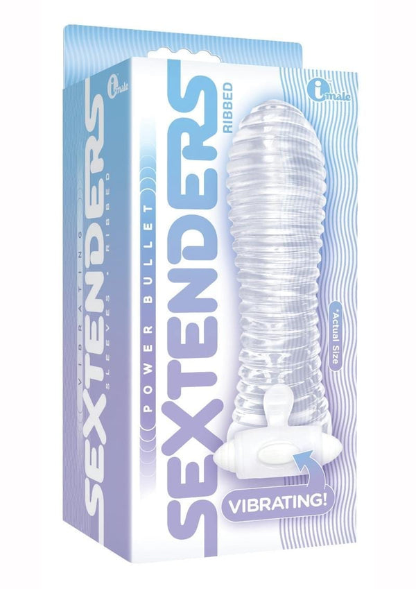 The 9'S Vibrating Sextenders Ribbed Clear 5.5 Inches