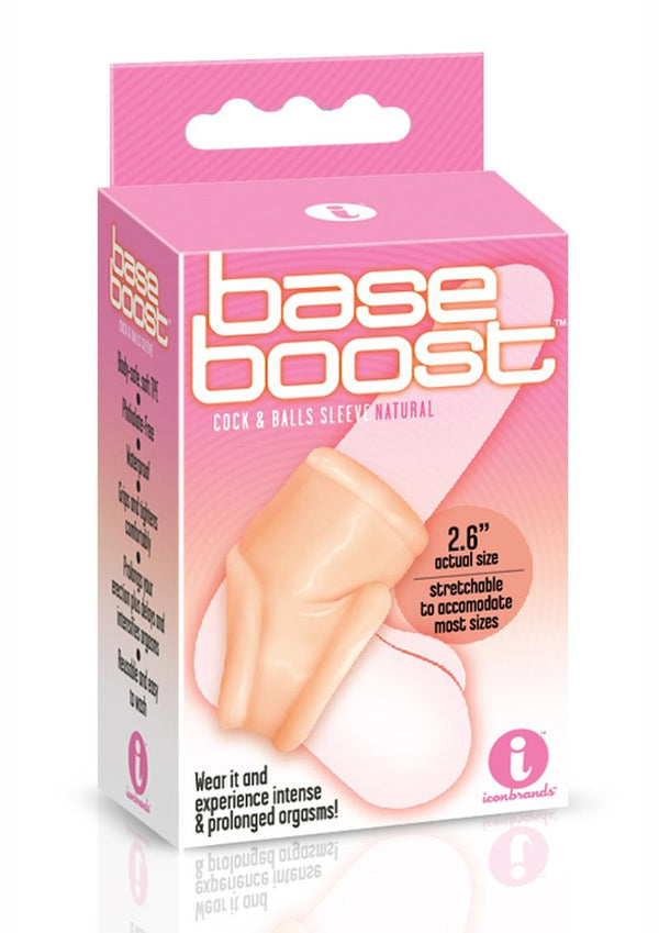 The 9's - Base Boost Cock & Balls Sleeve - Vanilla