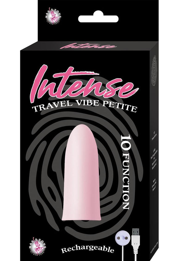 Intense Travel Vibe Petite 10 Function Usb Rechargeable Waterproof Pink 2.25 Inch