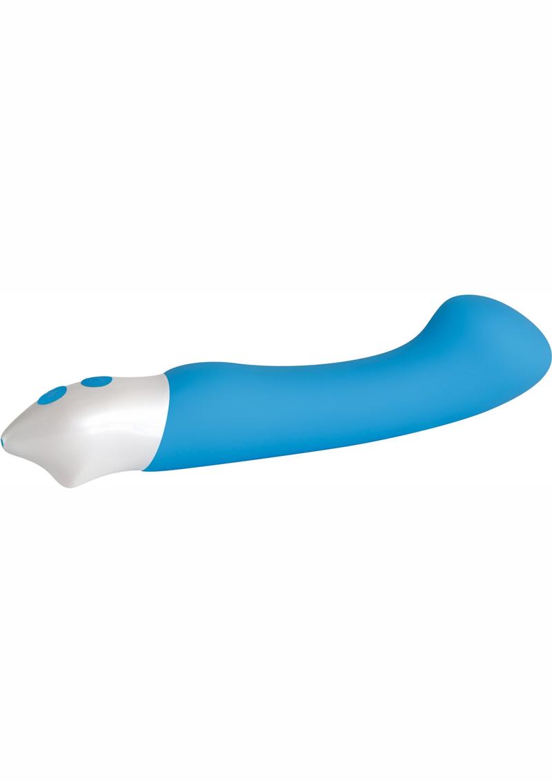 Temptest G Silicone Usb Rechargeable G-Spot Vibrator Waterproof Blue 7.75 Inches