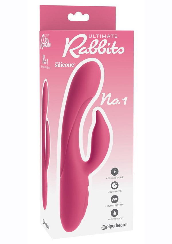 Ultimate Rabbits No 1 Coral Vibrator Multi Speed Waterproof Rechargeable