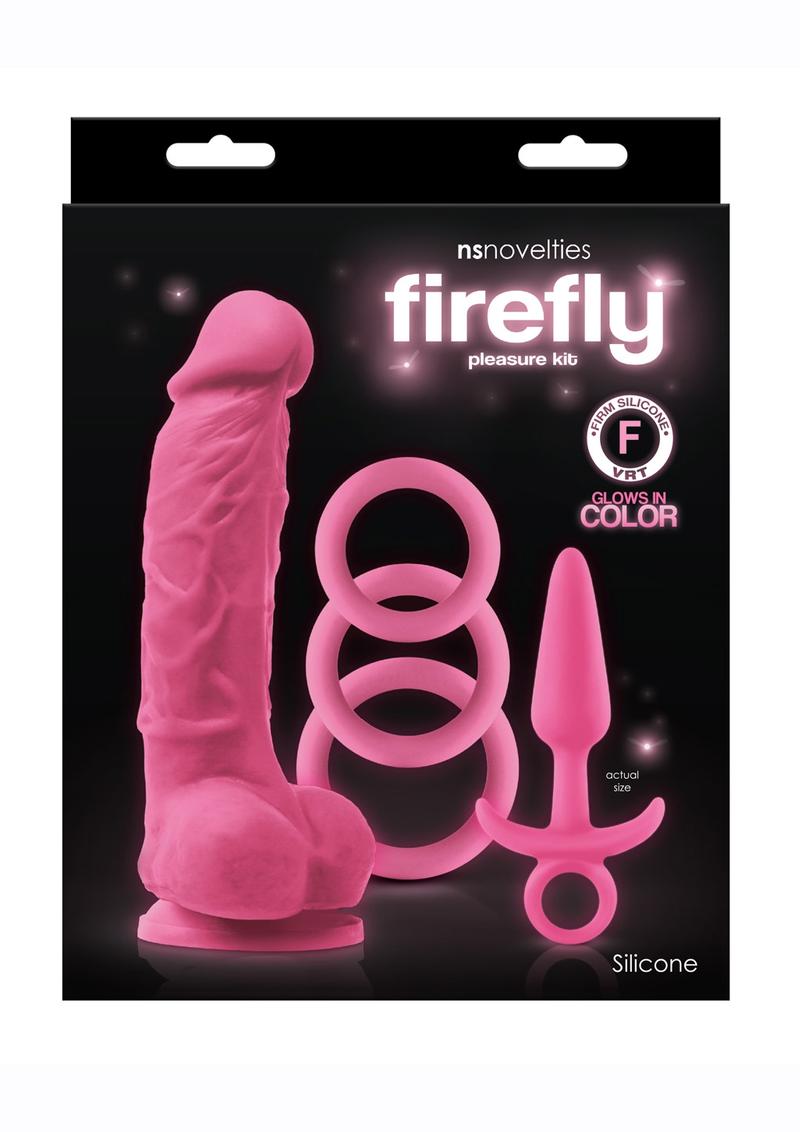 Firefly Pleasure Kit Silicone Glow In The Dark - Pink
