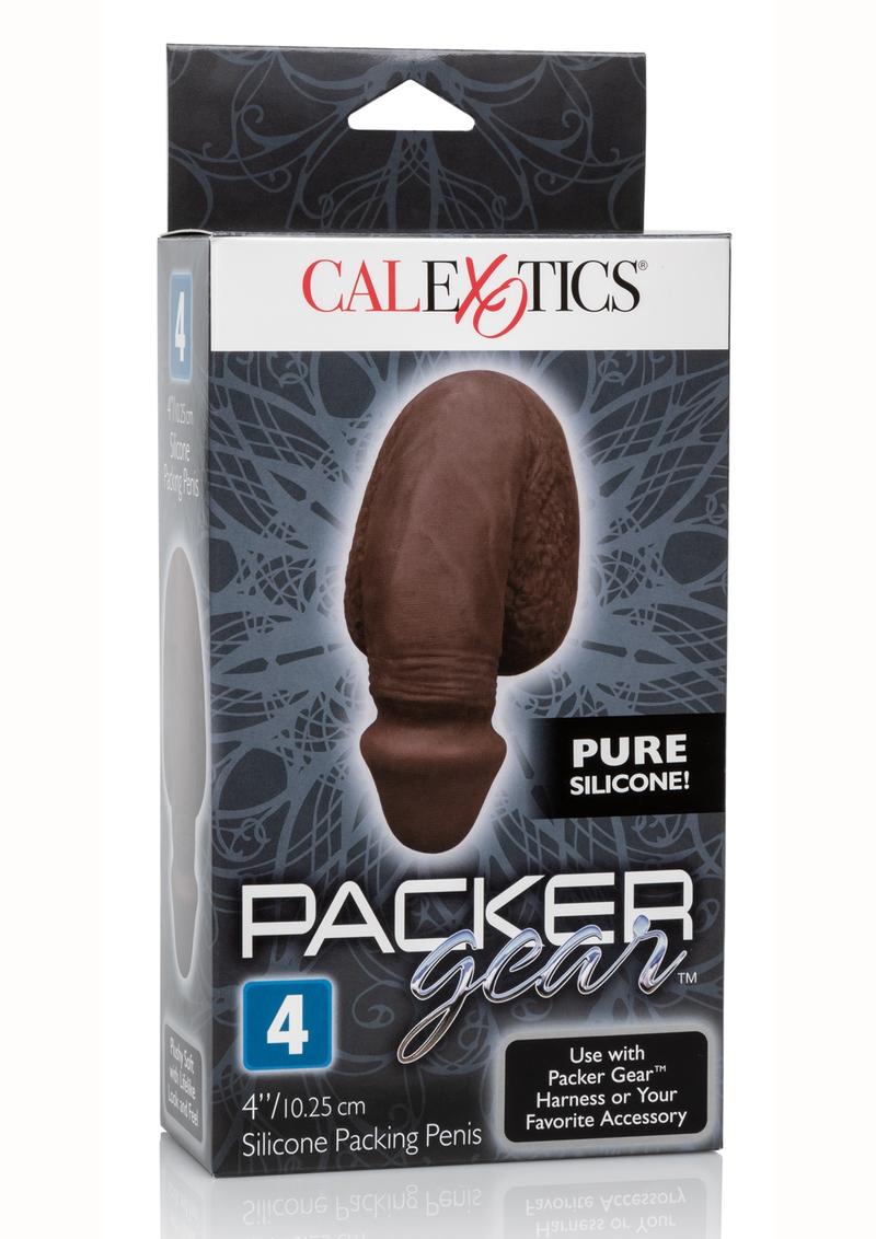 Packer Gear Silic Packing Penis 4 Harness Accessory - Chocolate