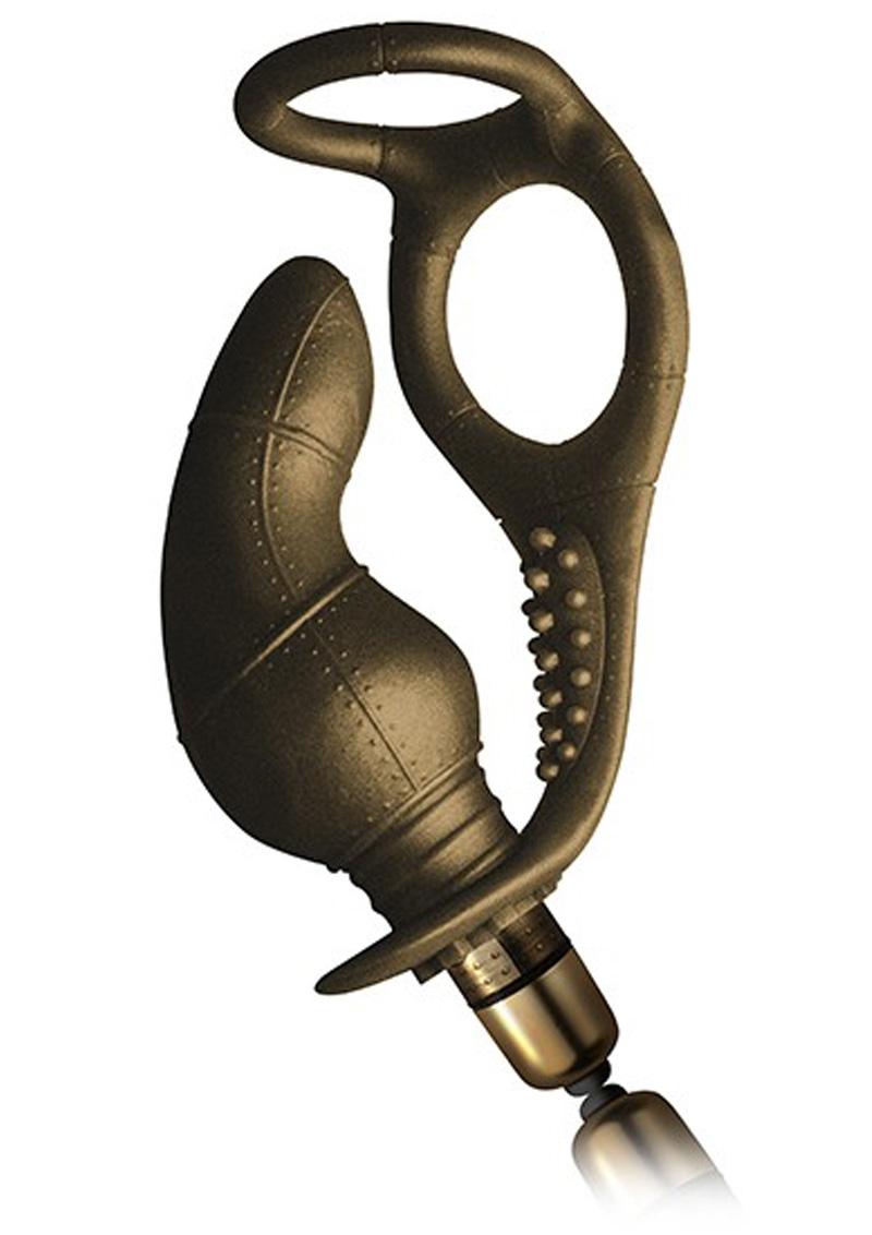 Dauntless Bronze Anal Plug Prostate Stimulator Cockring