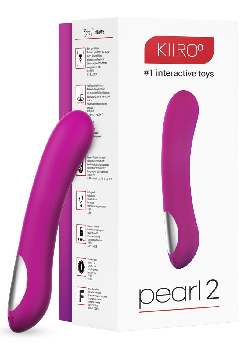 Kiiroo Pearl2 G-Spot Silicone Vibrator - Purple