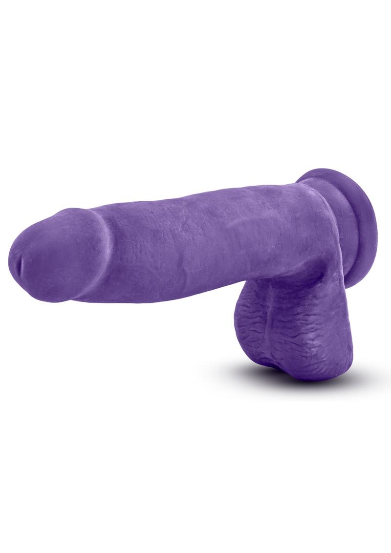 Au Naturel Bold Pleaser Dildo With Suction Cup 7In - Purple