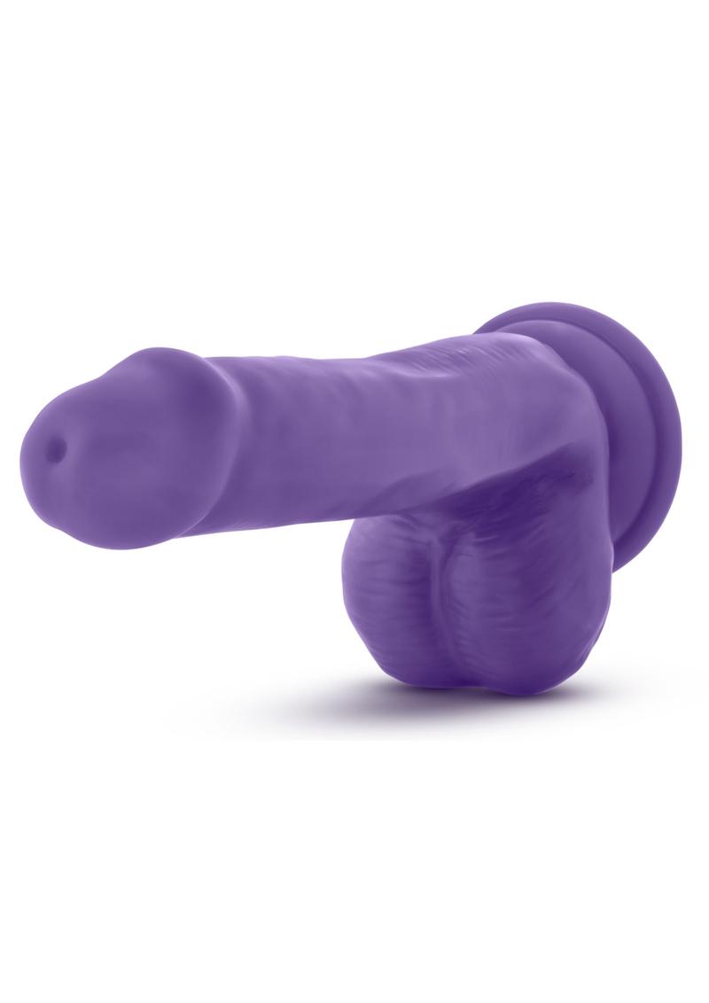 Au Naturel Bold Delight Dildo With Suction Cup 6In - Purple