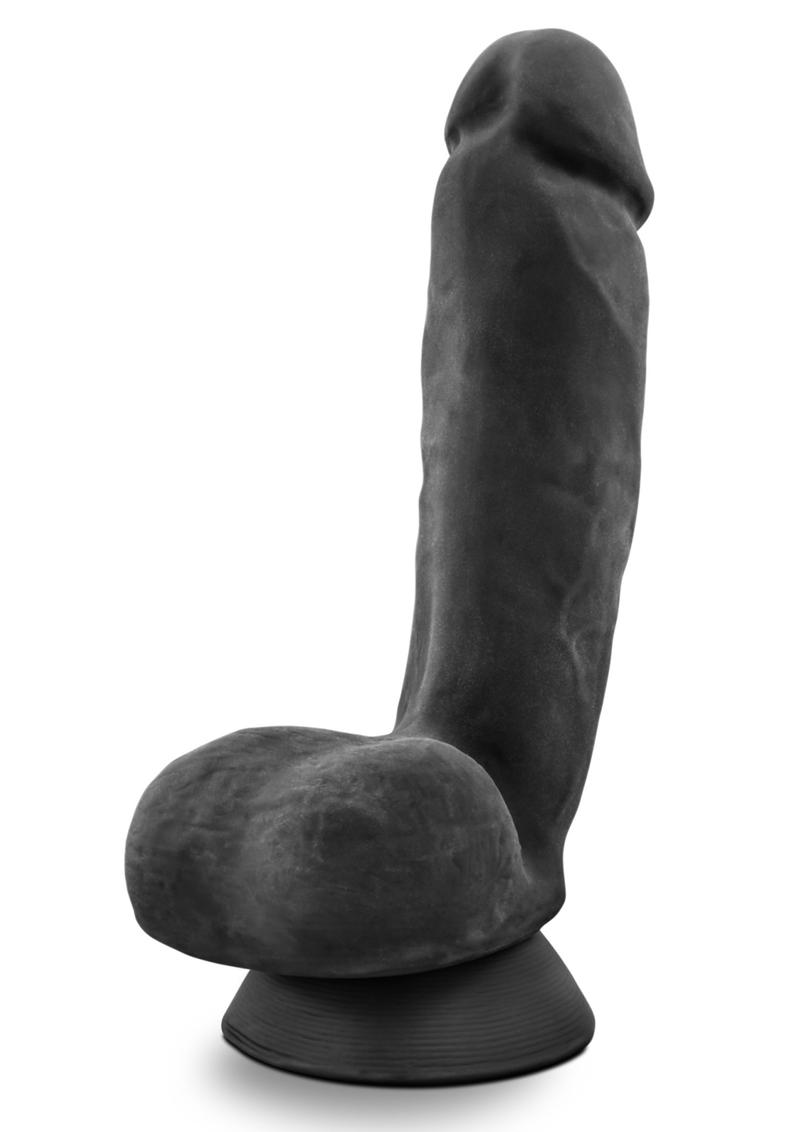 Au Naturel Bold Pound Dildo With Suction Cup 8.5In - Black