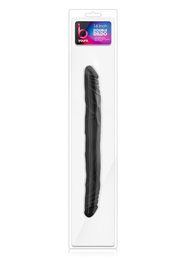 B Yours Double Dildo 14in - Black