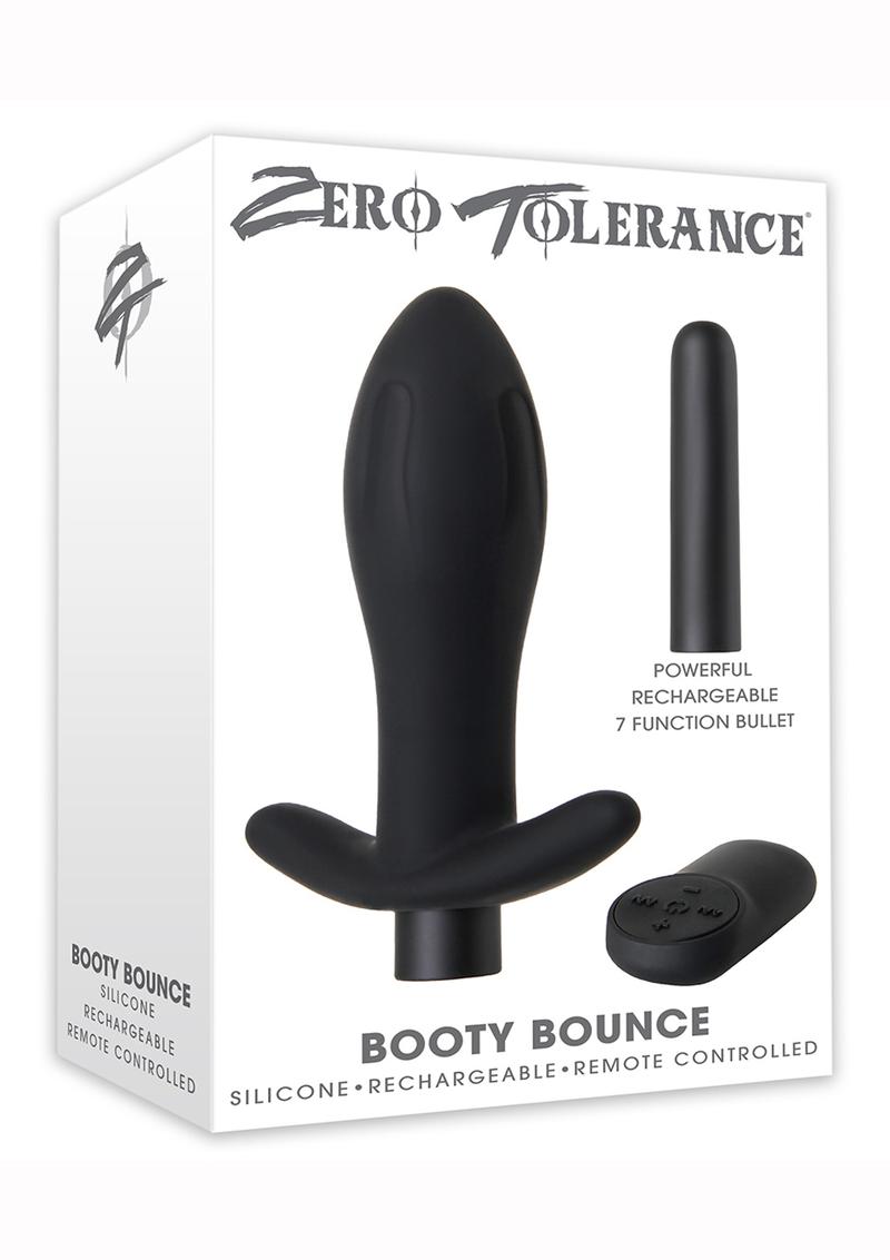 Zero Tolerance Booty Bounce Vibrating Anal Plug Remote Control Black