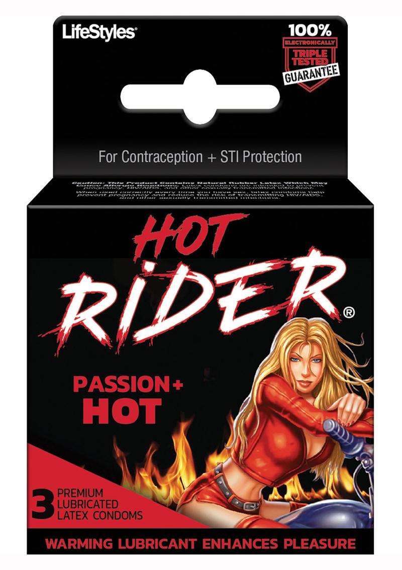 Hot Rider 3'S Condoms Latex