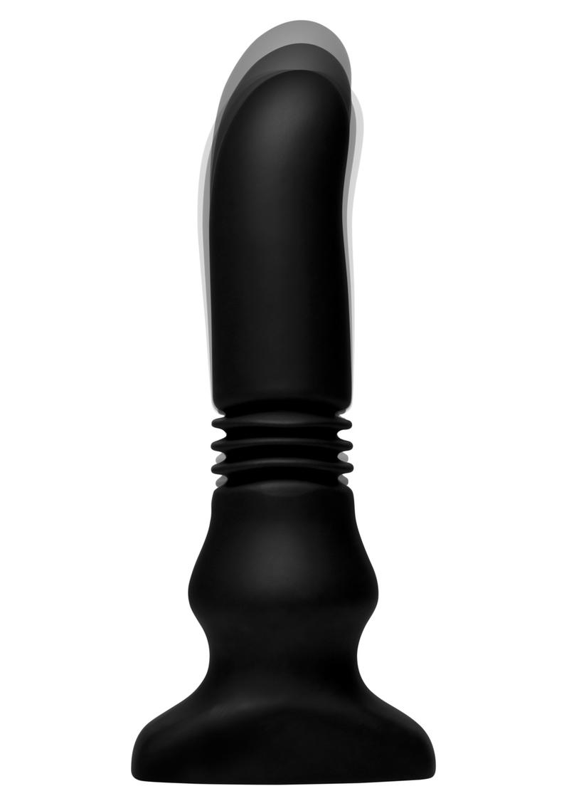 Thunder P Vibe & Thrust Plug Anal Silicone Splashproof Remote Control Rechargeable