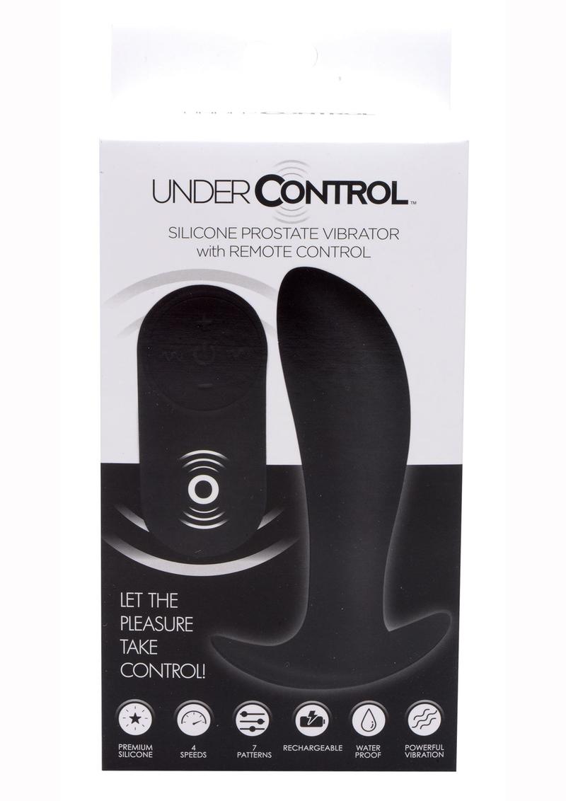 Under Control Rechargeable Silicone Prostate Vibrator w/ Remote Control