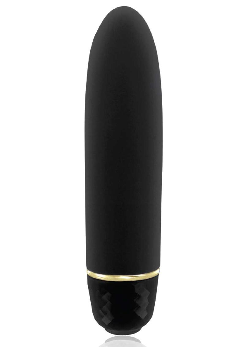 Rianne S Classique Vibe Stud Silicone Mini Vibrator Waterproof Black 4.72 Inches