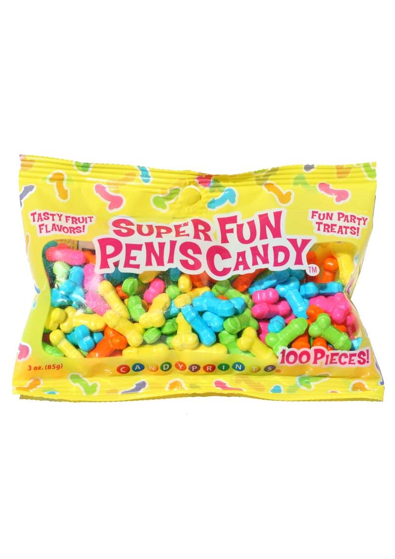 Candy Prints Super Fun Penis Candy 124 Pieces Per Bag