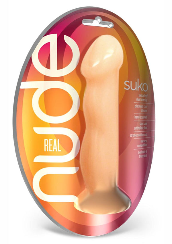 Real Nude Suko Dildo 8In Silicone - Vanilla