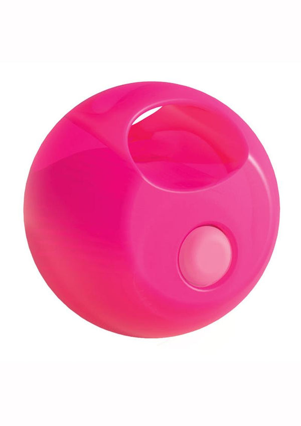 Rock Candy Gummy Balls Pink Finger Vibrator
