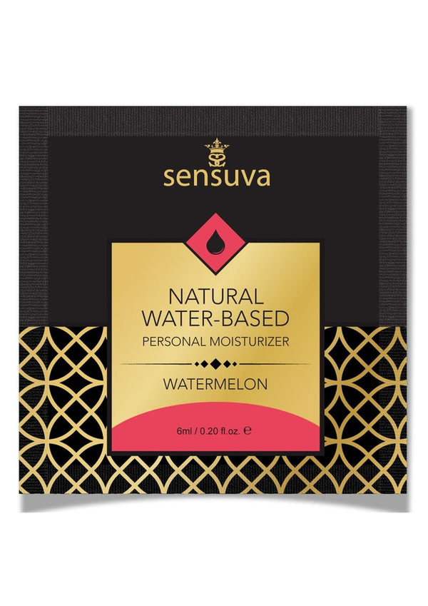 Sensuva Natural Water Based Watermelon Flavored Lubricant .2Oz