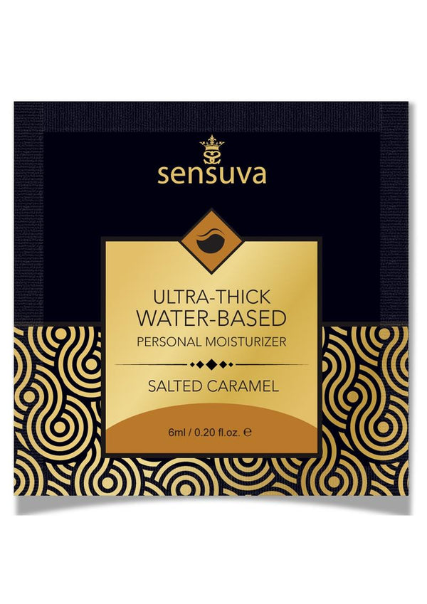 Sensuva Ultra Thick Water Based Salted Caramel Flavored Lubricant .2Oz