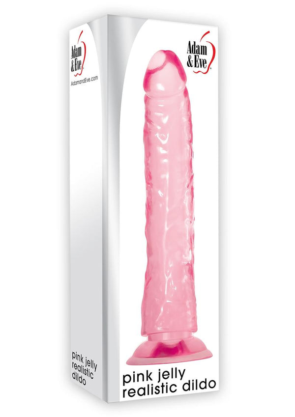 Adam & Eve Pink Jelly Realistic Dildo Non Vibrating Harness Accessories Waterproof