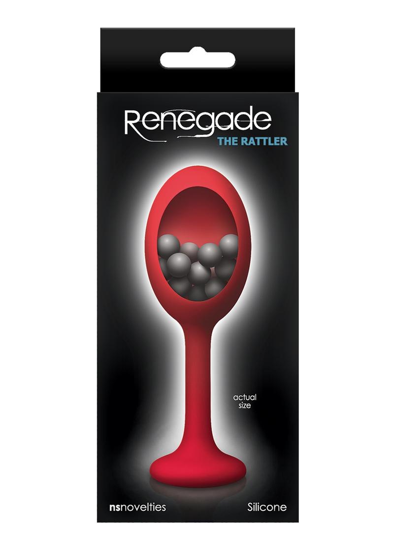 Renegade The Rattler Silicone Anal Plug - Red