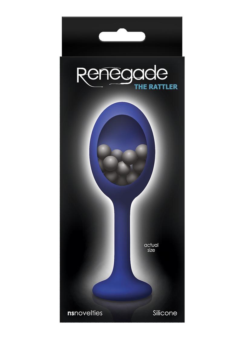 Renegade The Rattler Silicone Anal Plug - Blue