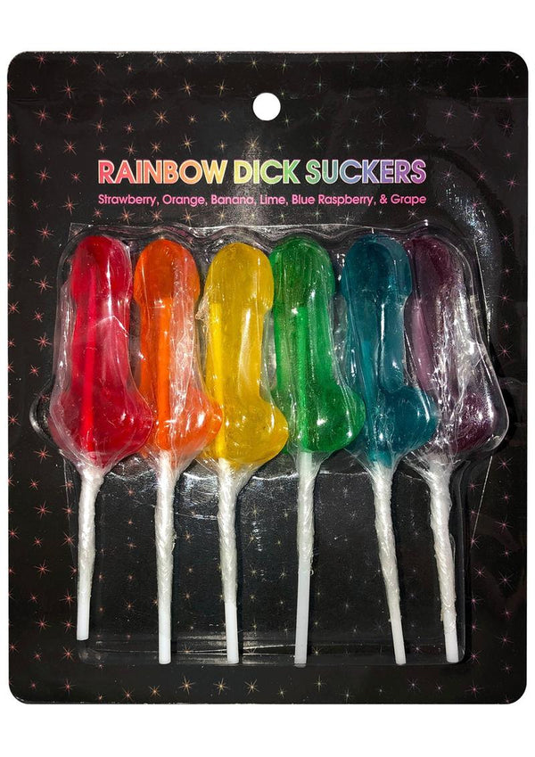 Rainbow Dick Suckers Candy & Edibles Novelty