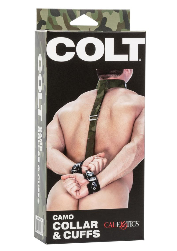 Colt Camo Collar & Cuffs Bondage Adjustable