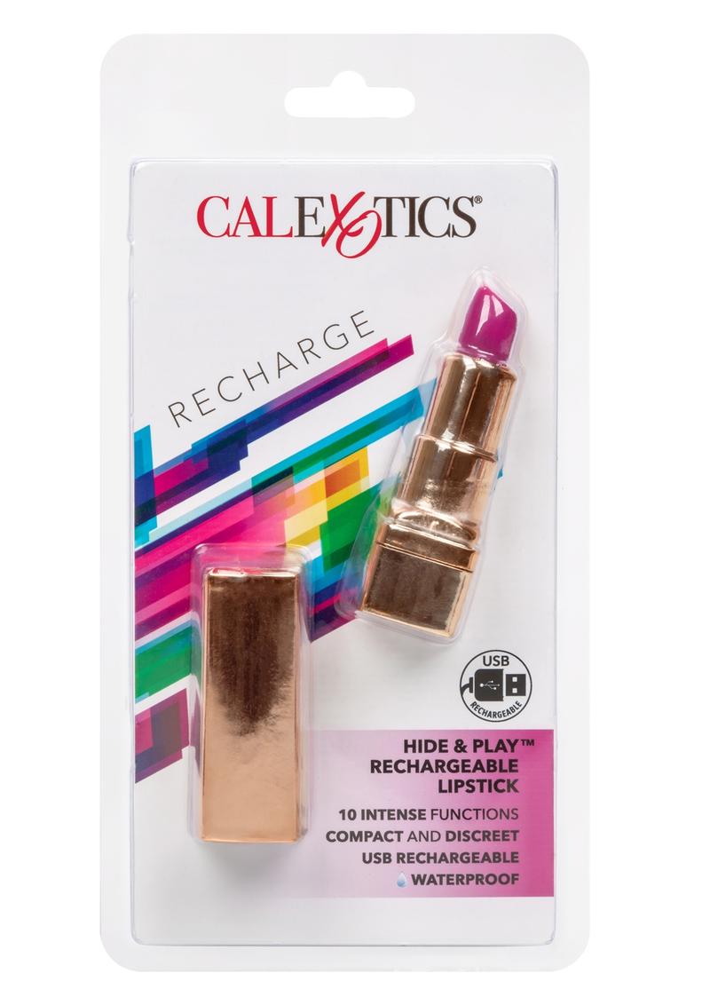 Hide & Play Rechargeable Lipstick Multi Function Waterproof  Pink