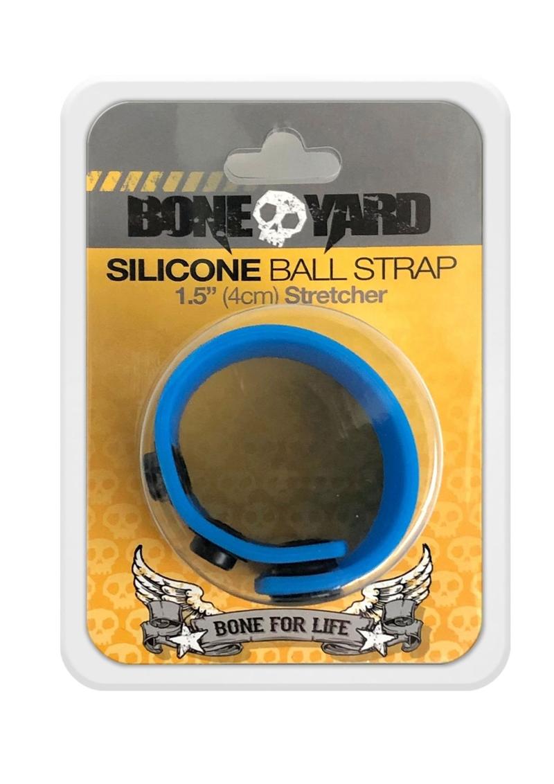 Bone Yard Silicone Ball Strap 1.5 Inches Stretcher Blue
