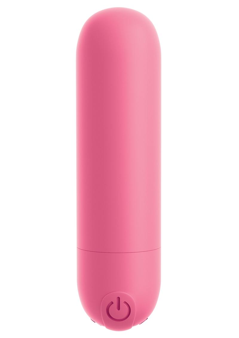Omg Bullet Play Rechargeable Multi Speed Silicone Vibrating Bullet Waterproof Pink
