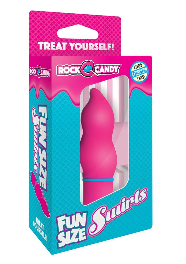 Rock Candy Fun Size Swirls Multi Speed Bullet Splashproof  Pink