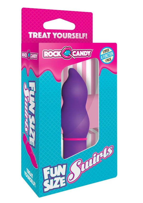 Rock Candy Fun Size Swirls Multi Speed Bullet Splashproof  Purple