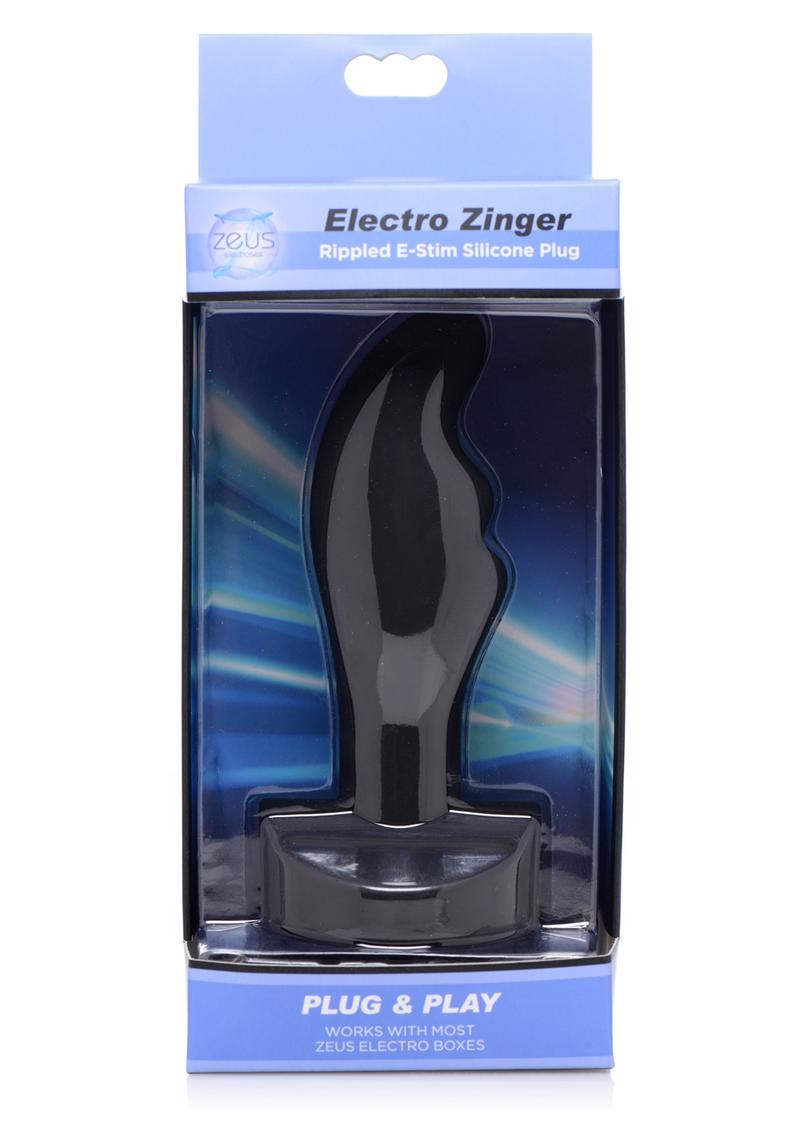 Zeus Electro Zinger Rippled E-Stim Silicone Plug & Play
