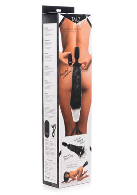 Tailz Waggerz Wireless Remote Controll Moving And Vibrating Tail Anal Plug Fox 21 Inches